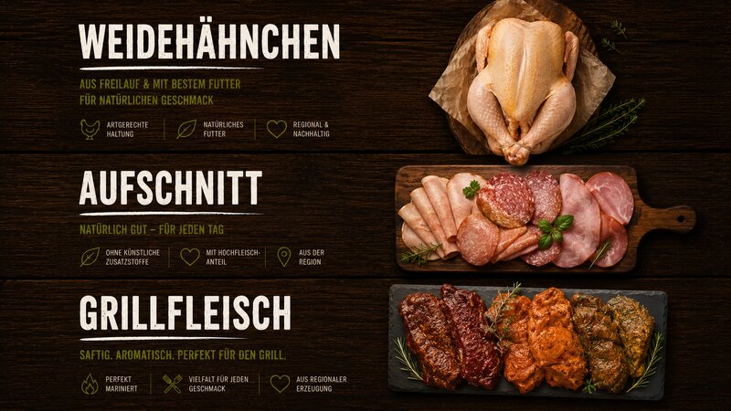 Fleisch und Geflügel